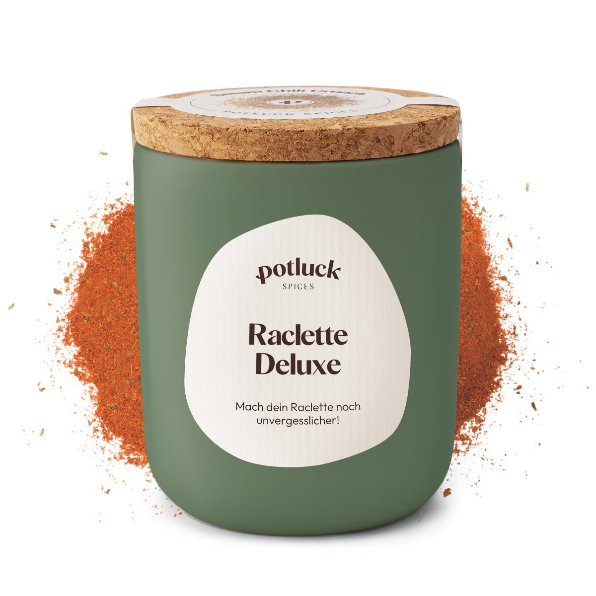 Potluck | Raclette-Gewürz | Würzmischung im Keramiktopf | 70g | Vegan, glutenfrei und mit natürlichen Zutaten