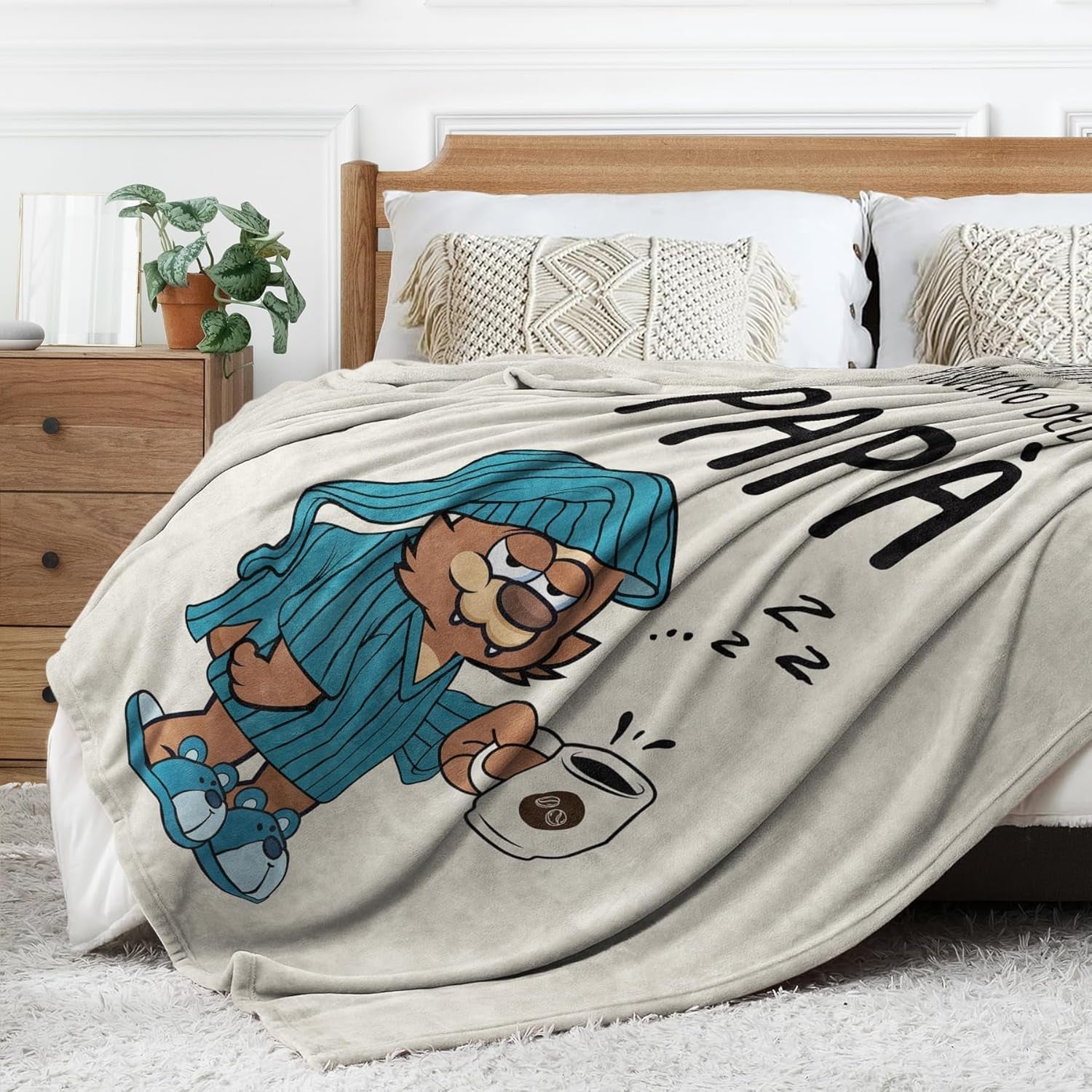 Musaecoin Papa-Geschenk, Papa-Geburtstagsgeschenk, Geschenkideen für Papa, Geschenke für Papa, 50–60-Zoll-Flanelldecke, Weihnachtsgeschenk für Papa, Vatertagsgeschenk. Betten und Decken Musaecoin