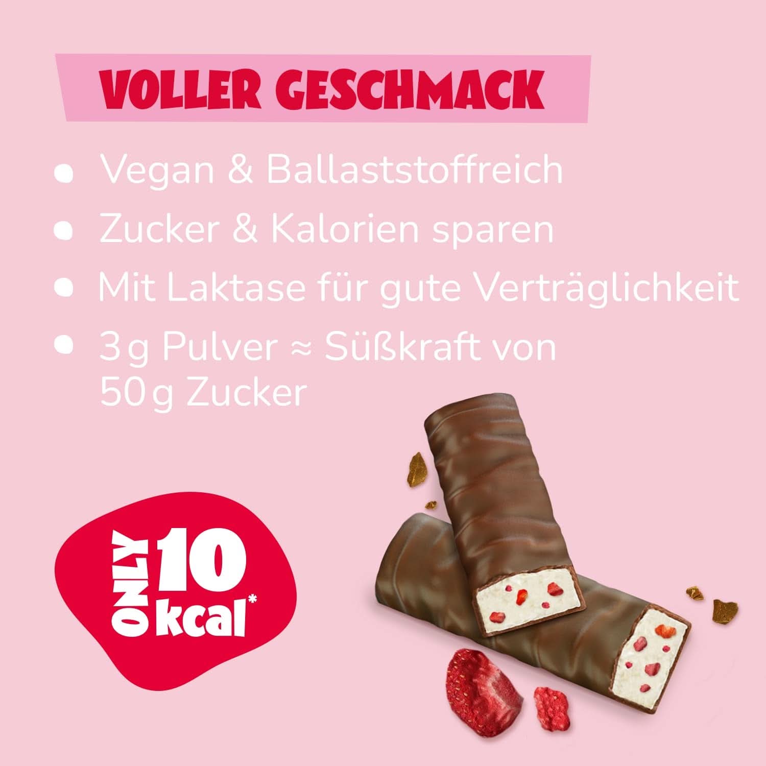 Ahead Flavour Powder, Erdbeerschokolade 250 Gramm, 83 Portionen Flavours Naty Shop