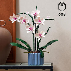 LEGO Botanicals Orchidee – Künstliches Pflanzenset mit weißen und rosa Blumen – Modellbausatz für Erwachsene – Home und Zimmer-Deko – Botanik Kollektion – Geschenke für Frauen und Männer 10311