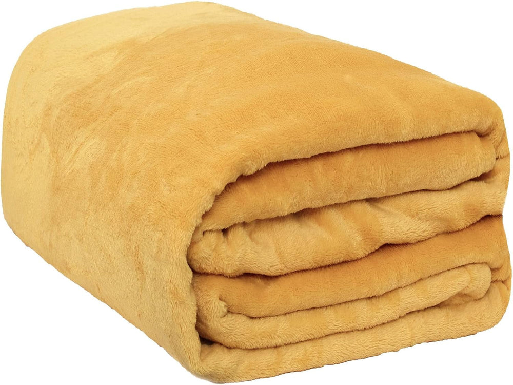 Brentford's Ultra Soft Fleece Tagesdecke, Silbergrau, großes Doppelbett – 150 x 200 cm. Betten und Decken. Beuche den Brentfords-Store Ockergelb 120 x 150 cm