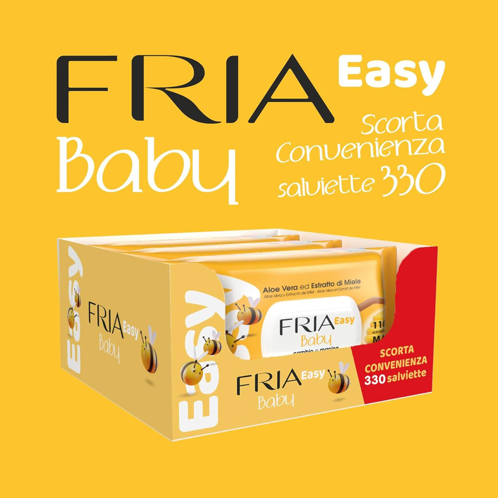 Einfache Baby-Feuchttücher mit Aloe Vera und Honigextrakt-Hautfeuchtigkeitscreme, dermatologisch getestet, Packung mit 330 Tüchern