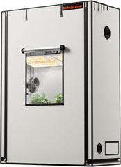 Spider Farmer Pro 70 x 140 x 200 cm großes Wachstumszelt mit Rolltür, Beobachtungsfenster, abnehmbarer Bodenplatte, Mylar 2000D-Gewebe, für Indoor-Hydrokulturen mit SF4000, G4500, SE4500