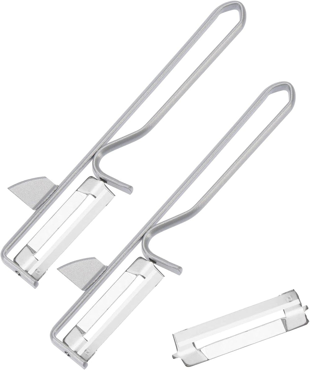 Westmark 106122E1 Schäler, Chromstahlklinge, rostfrei Schäler Naty Shop Steel, 2 Stk.+ Ersatzklinge