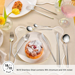 Karaca Focus Elegance, 84-teiliges Besteckset, 12 Personen Kitchen Naty Shop