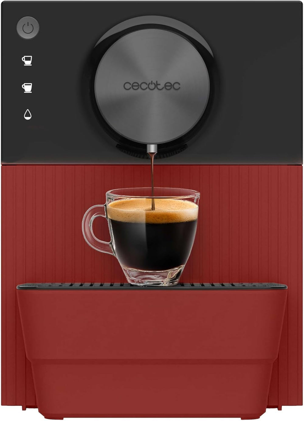 Espressor compact Cecotec Cremmaet Cube, 1350 W, sistem de presare 10 g, sistem de pre-infuzie, 19 bar, sistem thermoblock, 5 setări de măcinare, panou de control tactil