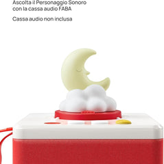 Figura sonoră - povești de culcare - povești și basme sonore - jucărie cu conținut educativ, băieți și fete 3-5 ani, versiunea italiană Jucarii Bebe Naty Shop