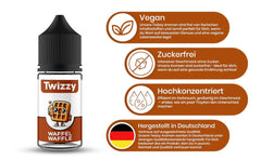 Twizzy Waffel-Lebensmittelaroma – 30 ml – Intensives Aroma – Ideal zum Backen Arome Naty Shop