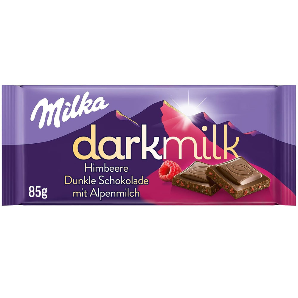 Milka Black Milk – Alpenschwarze Schokolade mit Milch- und cremiger Nougatfüllung – 85g (5er Pack)