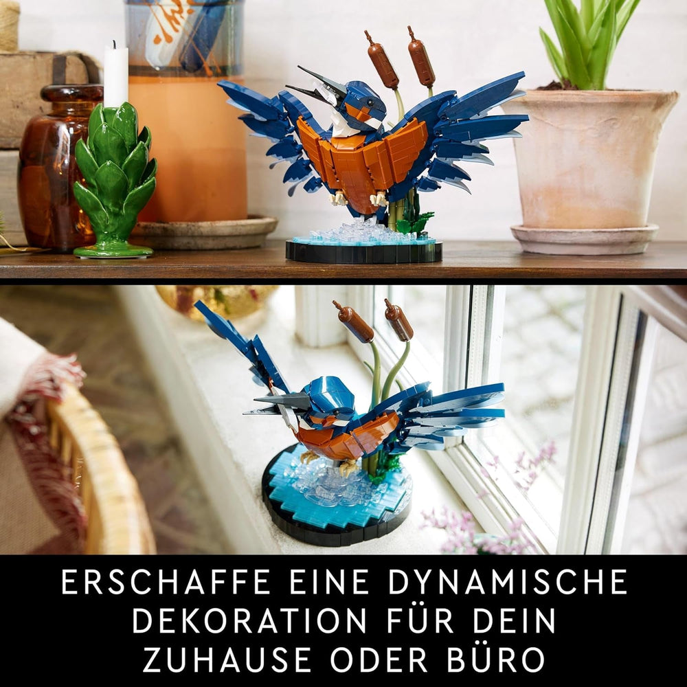 LEGO Icons Eisvogel-Modellbauset für Erwachsene, Vogelfigur für Wohnzimmer oder Büro, Heim- und Bürodekoration, Geschenk für Vogelliebhaber und Ornithologen, Frauen und Männer 10331 Bausets Besuchen Sie den LEGO-Store