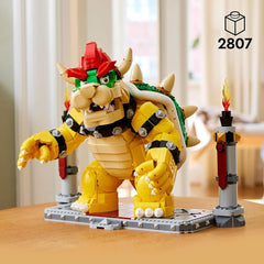 LEGO Super Mario The Mighty Bowser 3D-Modellbausatz, großes Actionfiguren-Set zum Sammeln, inklusive Duellplattform, Geschenkidee für Fans, zum Ausstellen als Raumdekoration, 71411 Bausätze Besuchen Sie den LEGO-Store