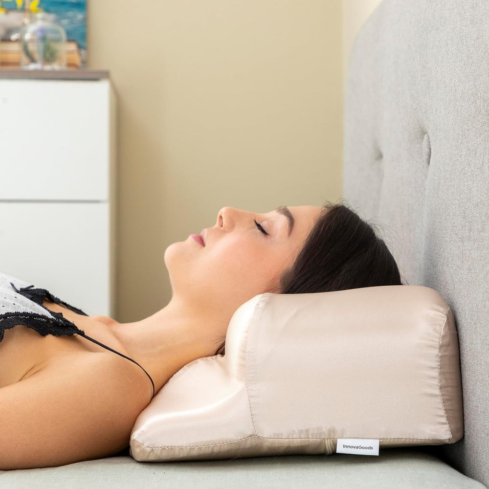 Pernă de gât antirid InnovaGoods cu husă satinată Youthlow, multicoloră