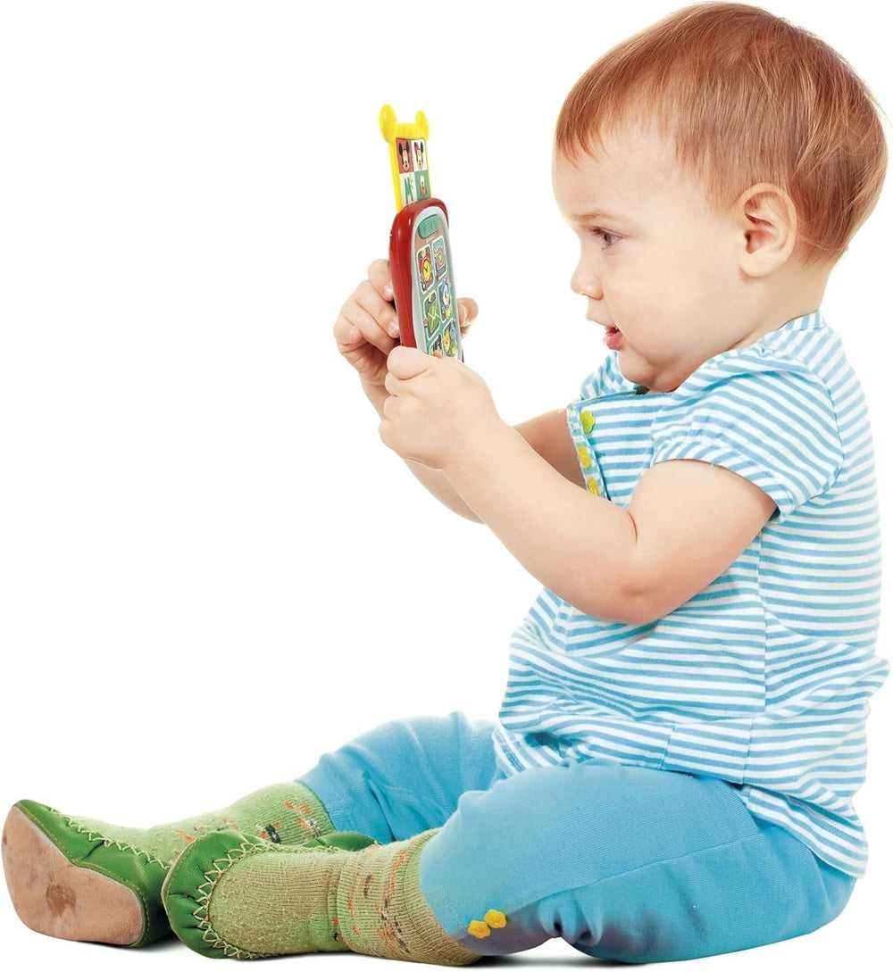 Clementoni 17711 Disney Baby Baby Mickey Smartphone, telefon mobil pentru copii cu efecte luminoase și sonore, jucărie interactivă pentru copii de 9-36 luni, M, Multicolor Jucarii Bebe Naty Shop