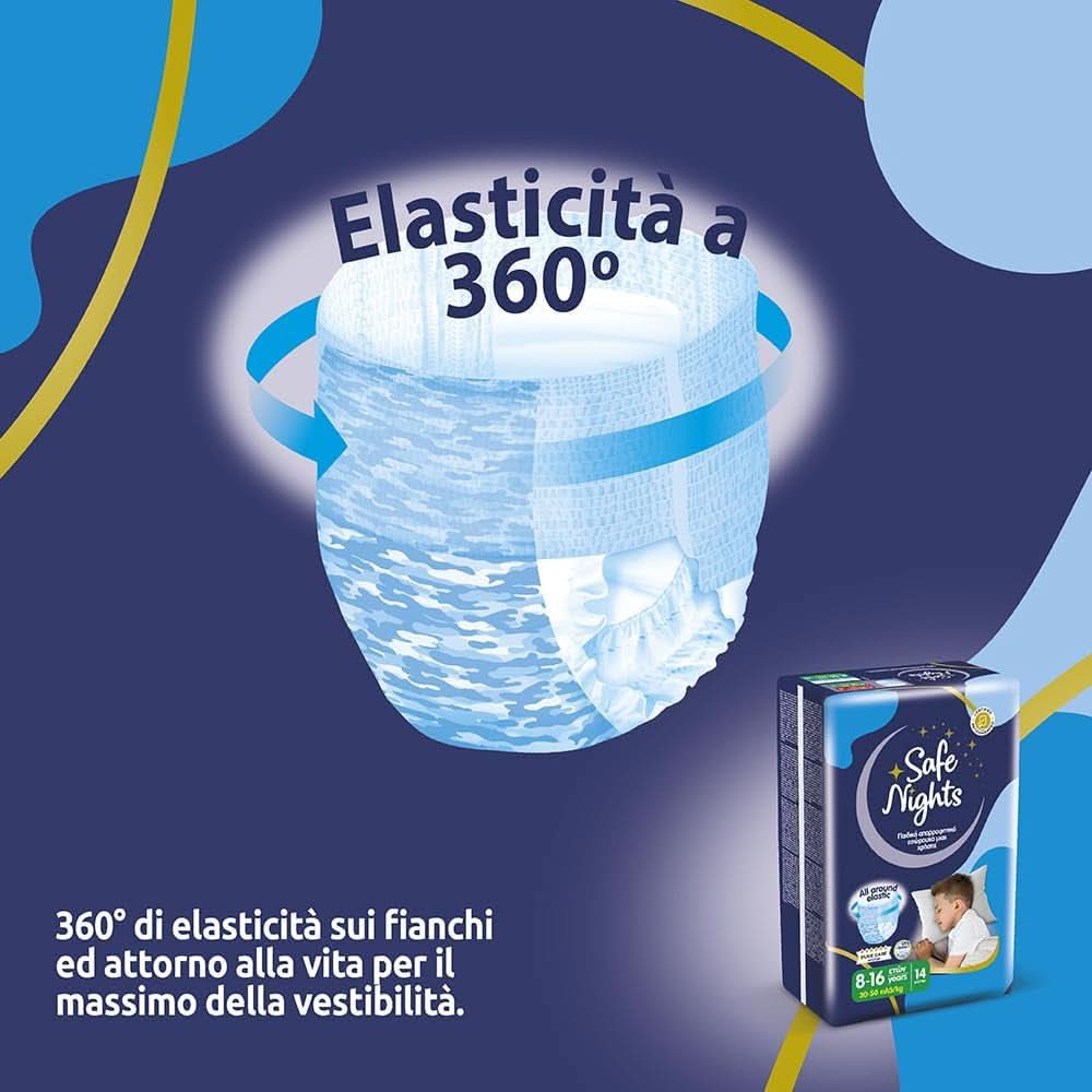 Safe Nights Boy, Windeln für die Nacht, verschiedene Größen Mutter und Kind Naty Shop