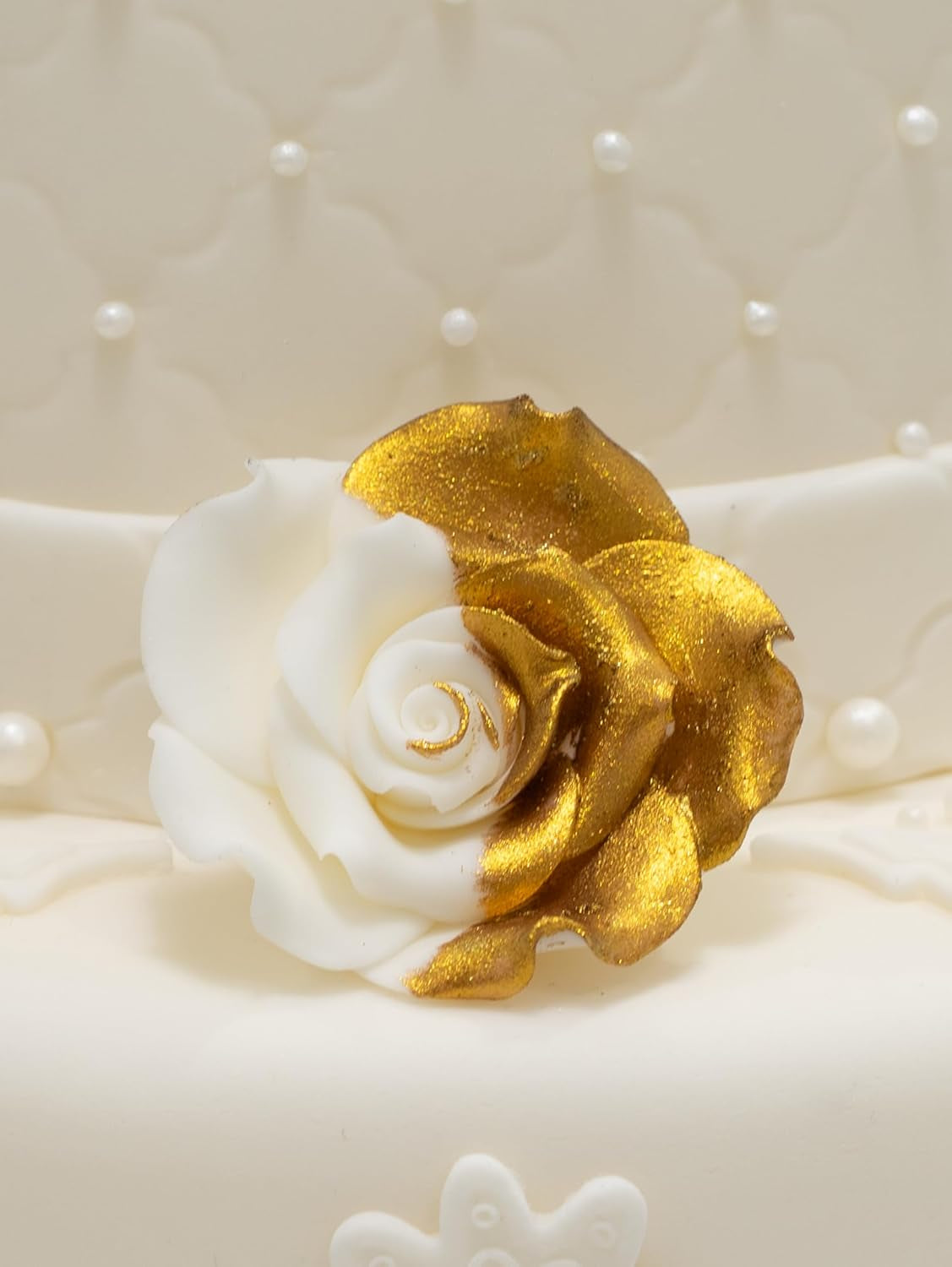 Colorant alimentar comestibil Sugarflair, auriu - Pudră de luciu alimentar pentru prăjituri, brioșe, ciocolată, produse de patiserie, deserturi, înghețată, băuturi, cocktailuri și multe altele - 4g