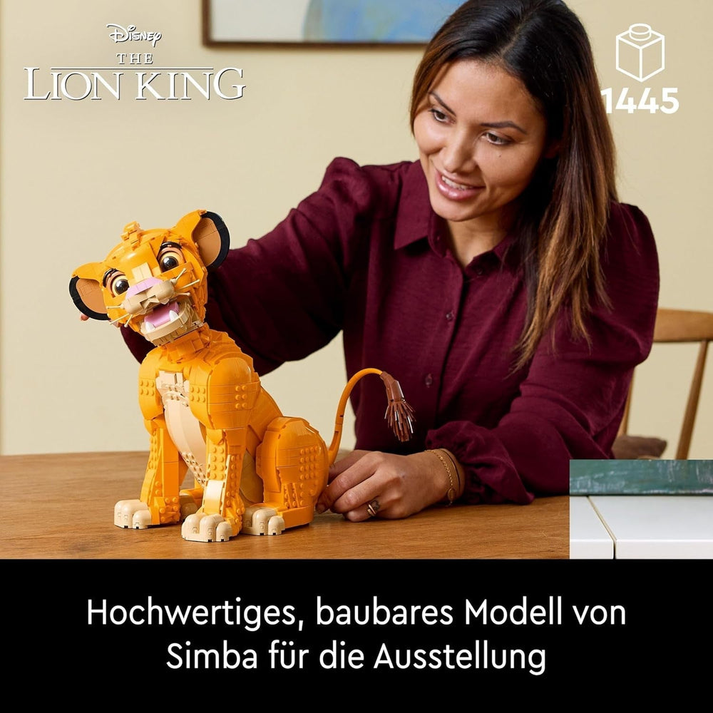 Lego – Disney Simba, der junge König der Löwen, Bauspielzeug zum Sammeln mit kreativen Tierfiguren, entspannende Aktivität für Erwachsene, Geschenkidee für Frauen 43247 Bausets Besuchen Sie den LEGO-Store