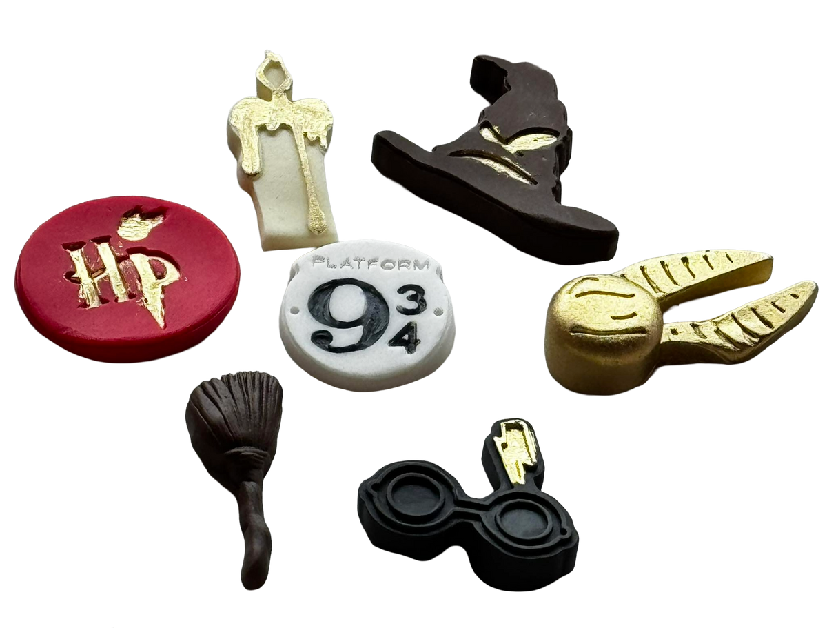 Harry Potter – Set mit 7 essbaren Dekorationen aus Zuckerpaste kaufen | Hogwarts-Thema