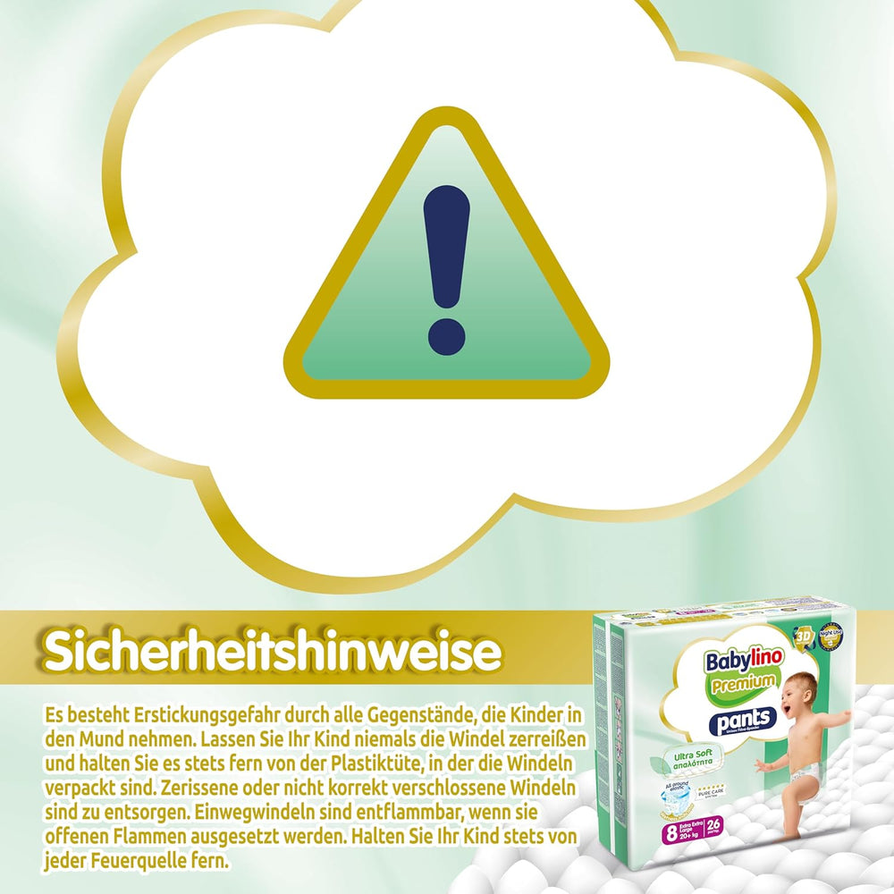 Premium-Hose Größe 8 mit Ultra-Soft-Filter, XXL (20+ kg), 26 Stück