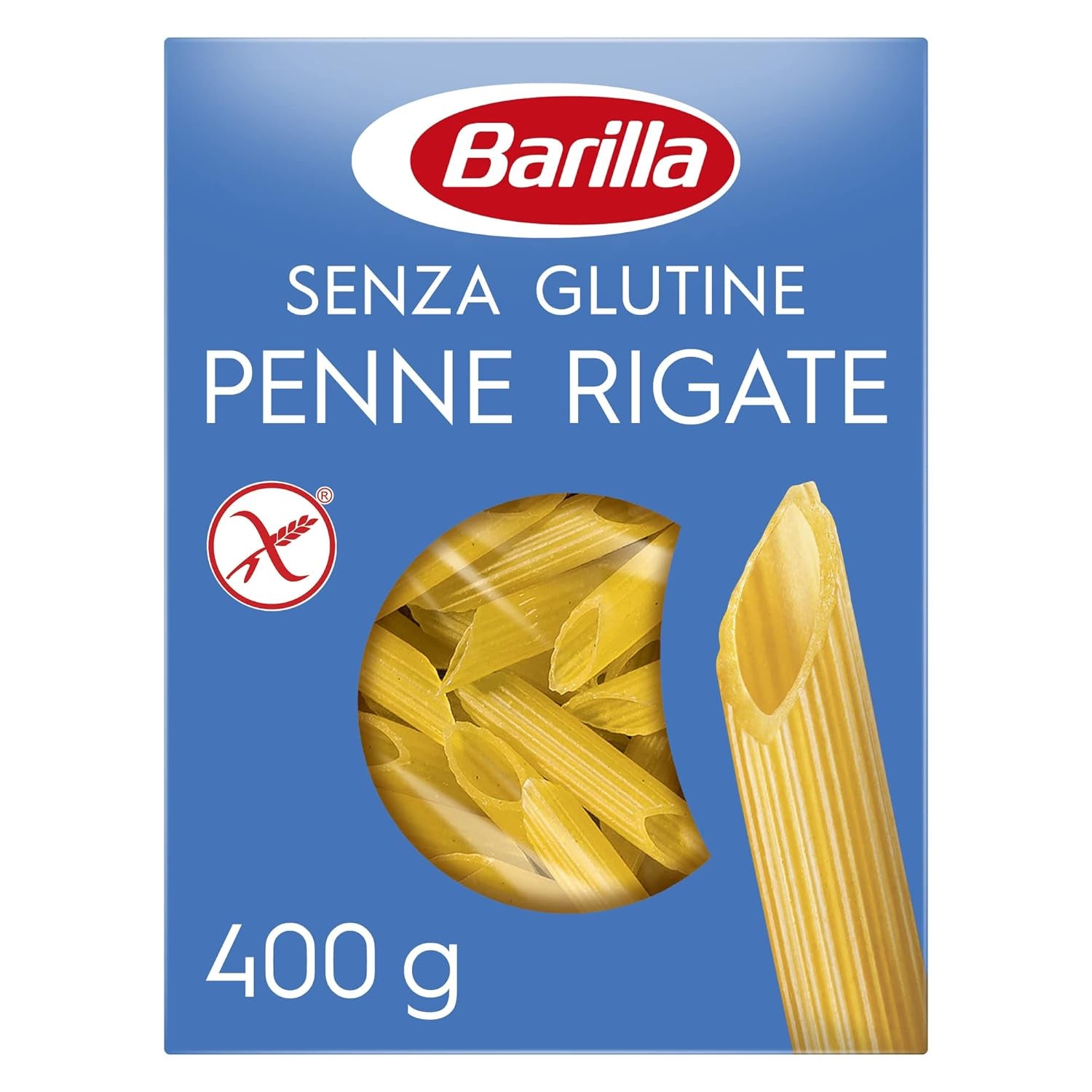 Penne Rigate Barilla glutenfreie Nudeln aus Reis und Mais – 1 Packung (1 x 400 g)