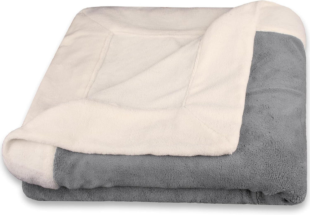 Celinatex flauschige Decke 150 x 200 cm hellblaue Sofadecke warme weiche Mikrofaserdecke Fleece Oeko-Tex Montreal Betten und Decken Besuche den CelinaTex-Store Weiß creme / grau 130 x 170 cm