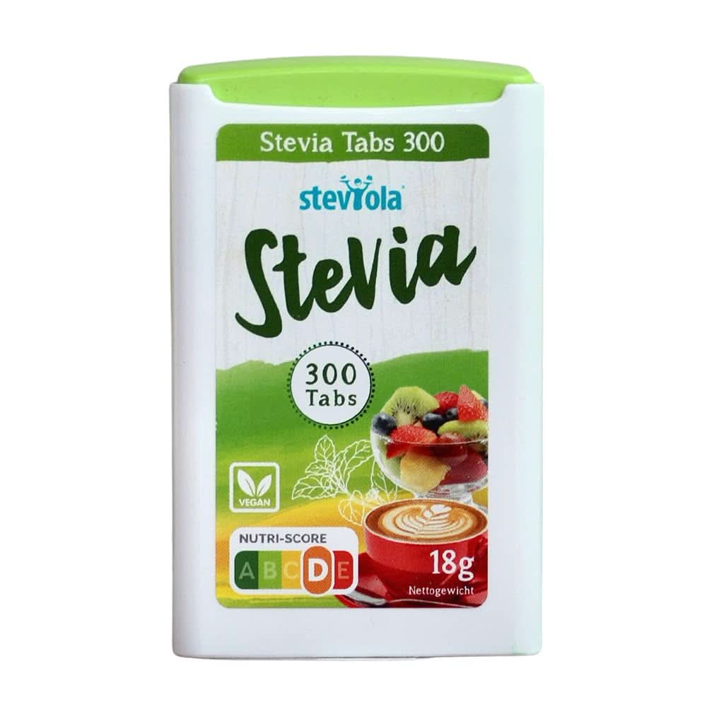 Steviola | Stevia-Süßstoff | Kalorienfreier Süßstoff, 300 Gramm Süßstoffe Naty Shop 300 Tabletten