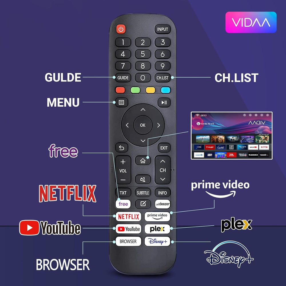 Televizor inteligent RCA VRS32HQ1, televizor LED HD de 32 inch (80 cm), cu WLAN, tuner triplu (DVB-T/T2, DVB-C, DVB-S/S2), App Store, HDMI, USB, CI/CI+, Netflix, YouTube și multe altele [RVSmart 2024]