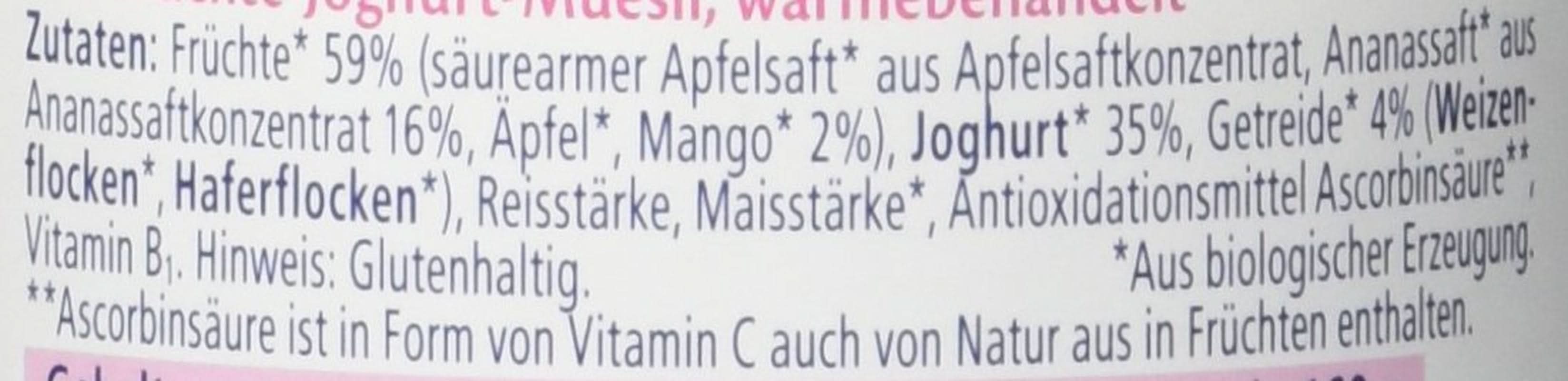 Hipp Fruit Yoghurt Muesli, pachet de 6 (6 X 160 G) - Organic Mama si Copilul Naty Shop