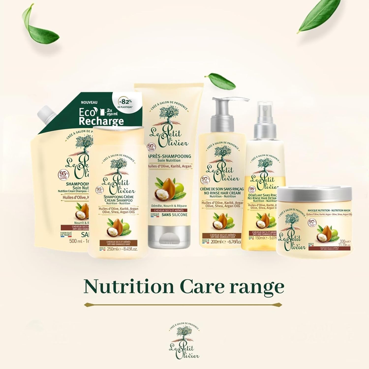 - Spray de descurcare, îngrijire, fără clătire și silicon, uleiuri de măsline, shea & argan, descurcă, repară și hrănește - păr uscat și deteriorat - 150 ml Produse pentru descurcarea părului Naty Shop