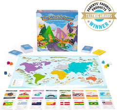 Weltspiel – Lustiges Geographie-Brettspiel – Welt-Lernspiel für Kinder und Erwachsene – Coole Geschenkidee für Teenager – Deutsch