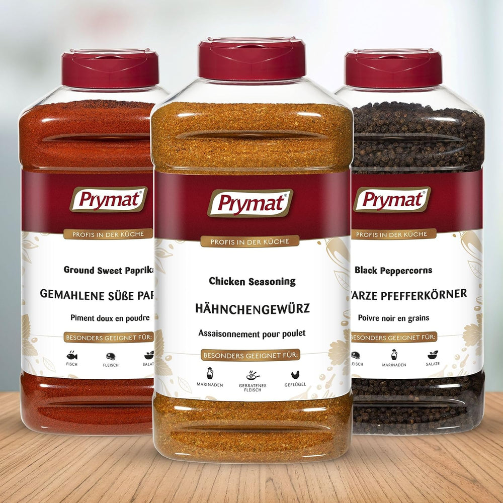 Prymat Hähnchengewürz 1100g, Gewürzmischung für Hähnchen, Truthahn, Ente, Gans, Grillgewürze, Marinade für Fleisch im Streuer