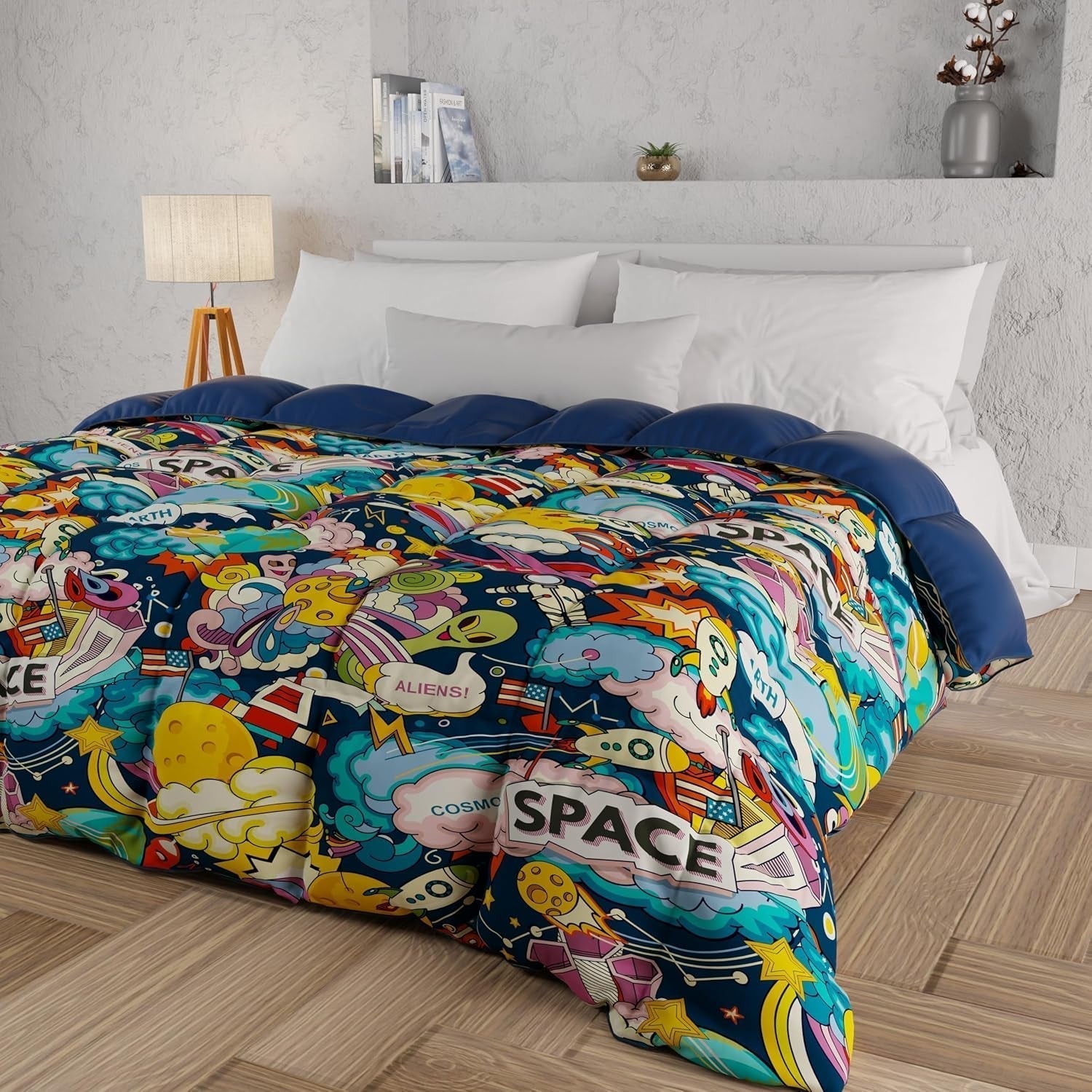 PETTI Artigiani Italiani - Plapumă de iarnă, Plapumă de iarnă, Plapumă simplă, Cu două fețe, Monocolor și imprimare digitală, 100% microfibră antialergică, Made in Italy Plapumi si pilote Naty Shop