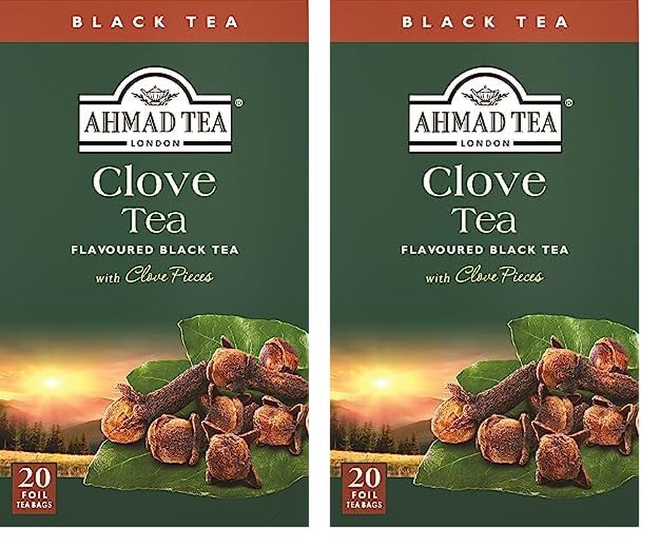 Ahmad Tea - Fruit Tea Selection - Sortiment de ceaiuri de fructe din ceai negru - Măr, piersică și fructul pasiunii, căpșuni, lămâie și lime - Ambalate individual și sigilate pentru păstrarea aromelor - 20 pliculețe de ceai cu bandă