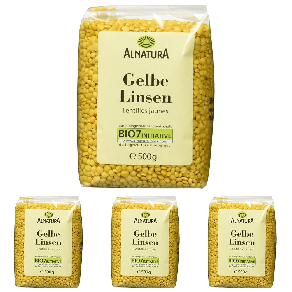 Bio gelbe Linsen, 500g