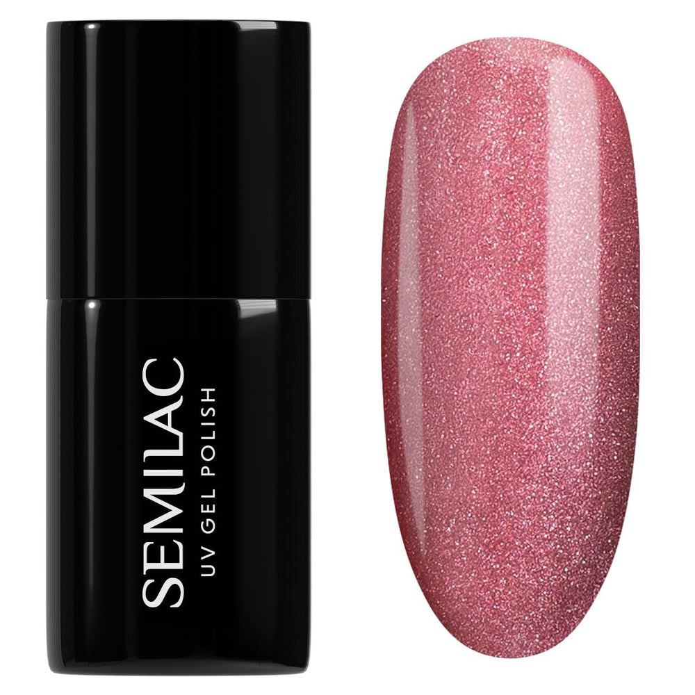 Semilac UV-Nagellack 664 Lilac Gloss 7 ml – Cat-Eye-Effekt, einzigartige Reflexionen mit magnetischem Werkzeug – Gloss Gala Collection