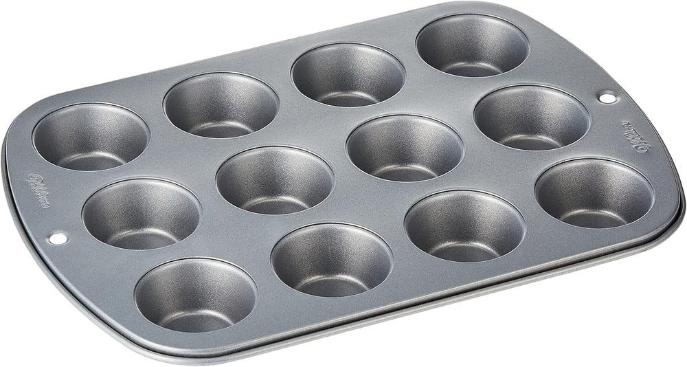 Wilton 24 Er Mini-Muffinbackform, Antihaftbeschichte, Silber Formen und Backbleche Naty Shop 3,27 x 21,05 x 28,72 cm