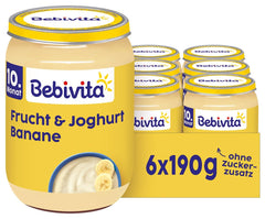 Bananen mit Früchten und Joghurt, 190g, 6er Pack (6x190g)