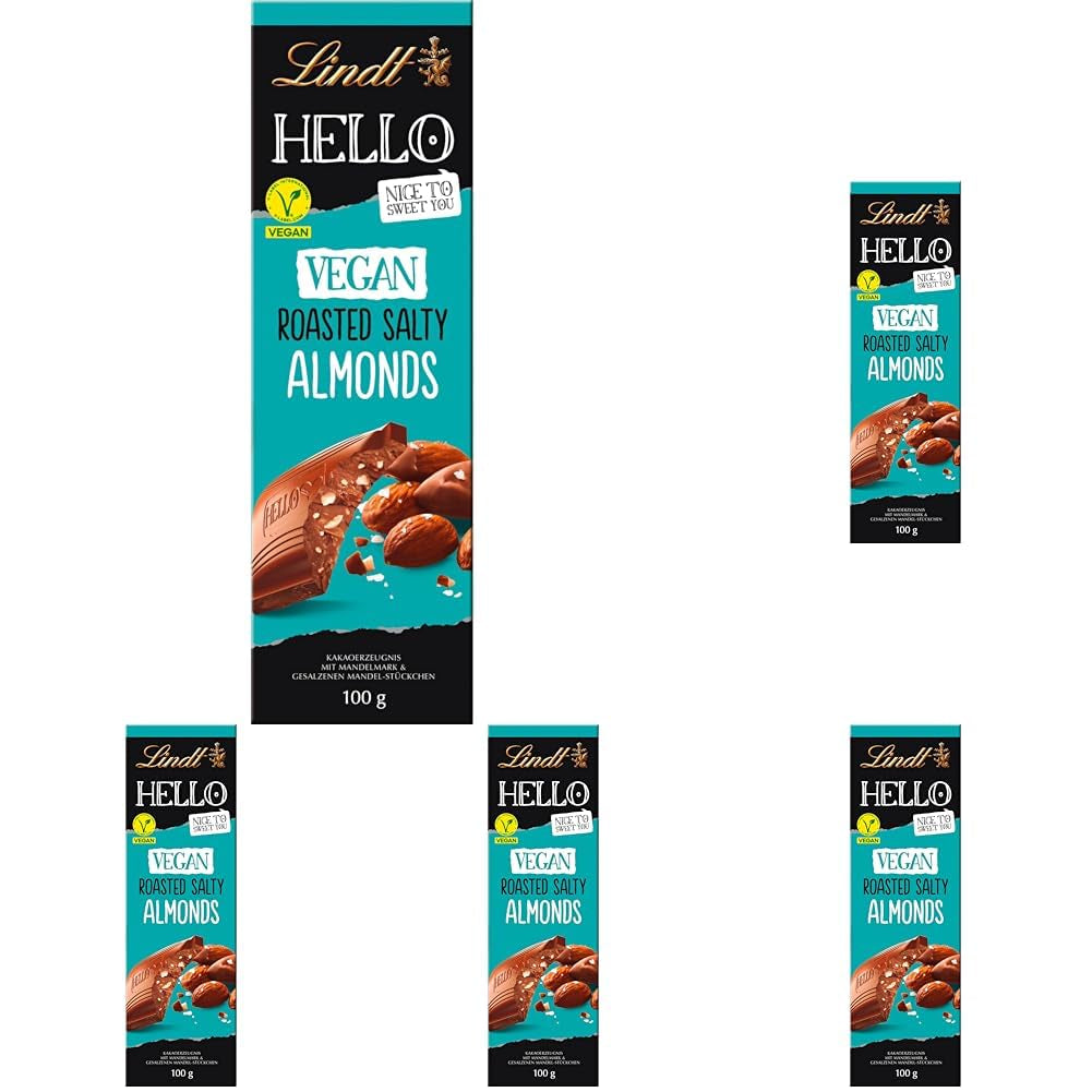 Lindt Hello Schokolade, geröstete Salzmandeln, 100g