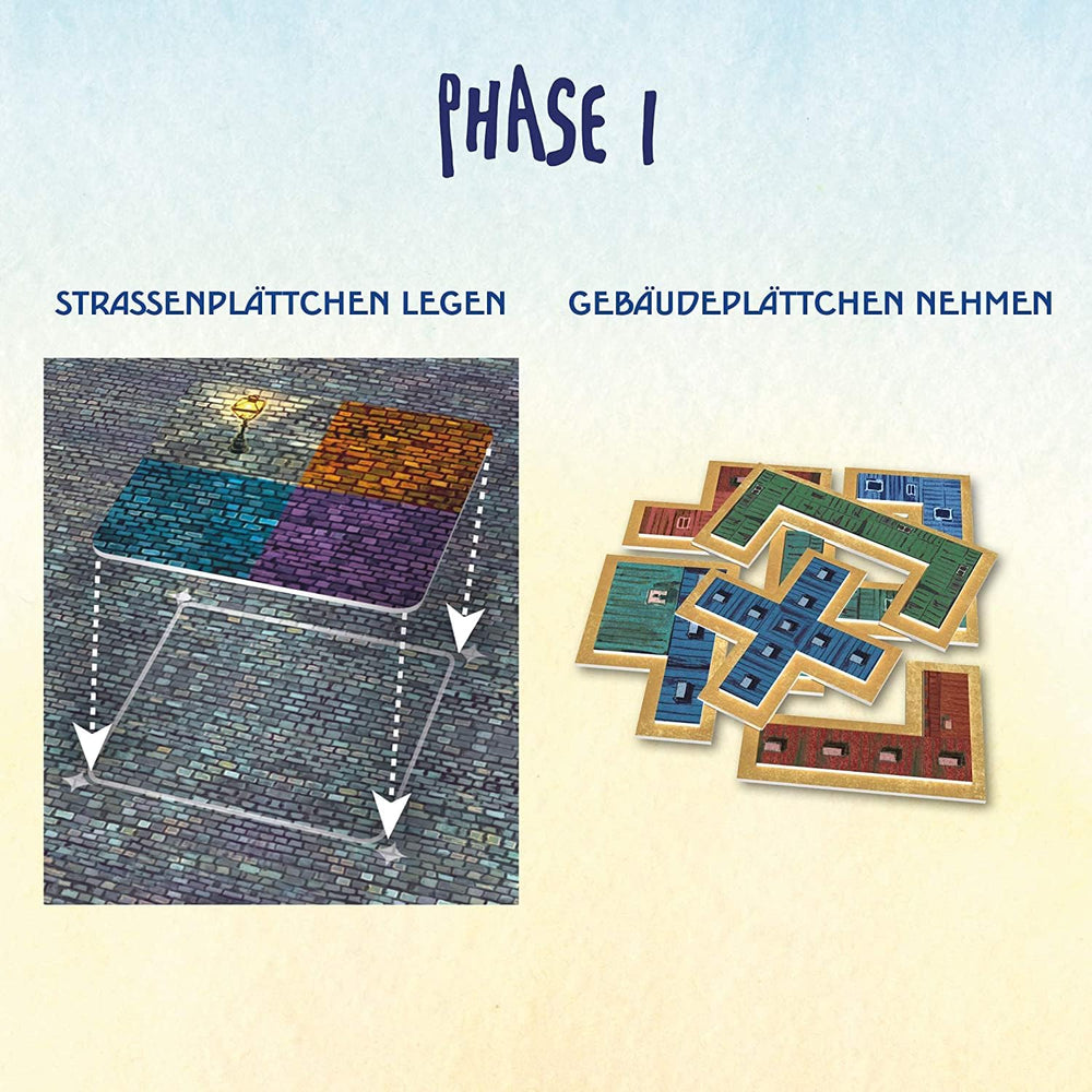 KOSMOS 680442 Paris – Stadt der Lichter Duell um die besten Baustellen 2-Spieler-Strategiespiel mit einfachen Regeln 2-Spieler-Spiel ab 10 Jahren