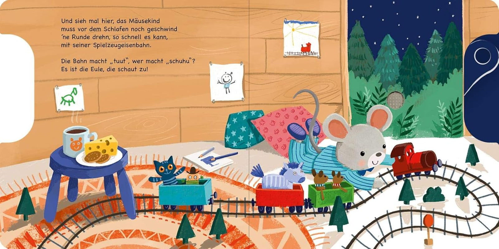 Shoo, shoo, acum și tu dormi!: Slider și 11 sunete | O carte inovatoare cu sunete de slider pentru cei mici cu vârsta de peste 18 luni Jucarii Bebe Naty Shop