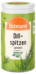 Ostmann Gewürze - Dillspitzen gerebelt | Ideal für Kartoffelsalat, Fischgerichte und Senfsauce 12,5 g in der Streudose