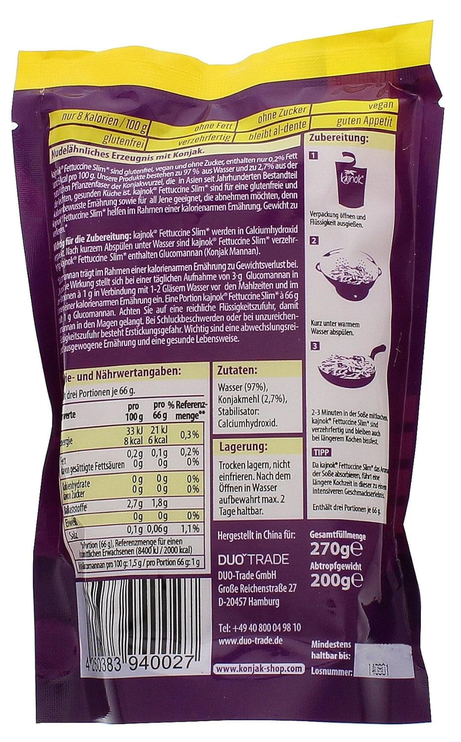 Dünne Fettuccine, 200 g