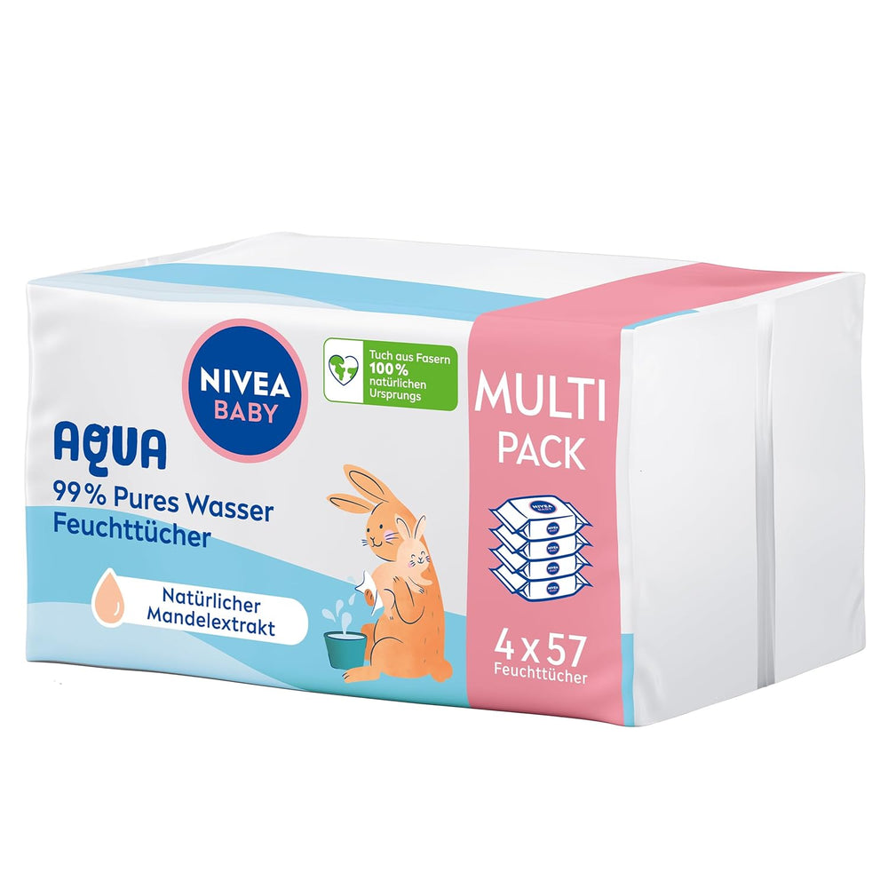 NIVEA Baby Aqua Feuchttücher 4x57 Stück