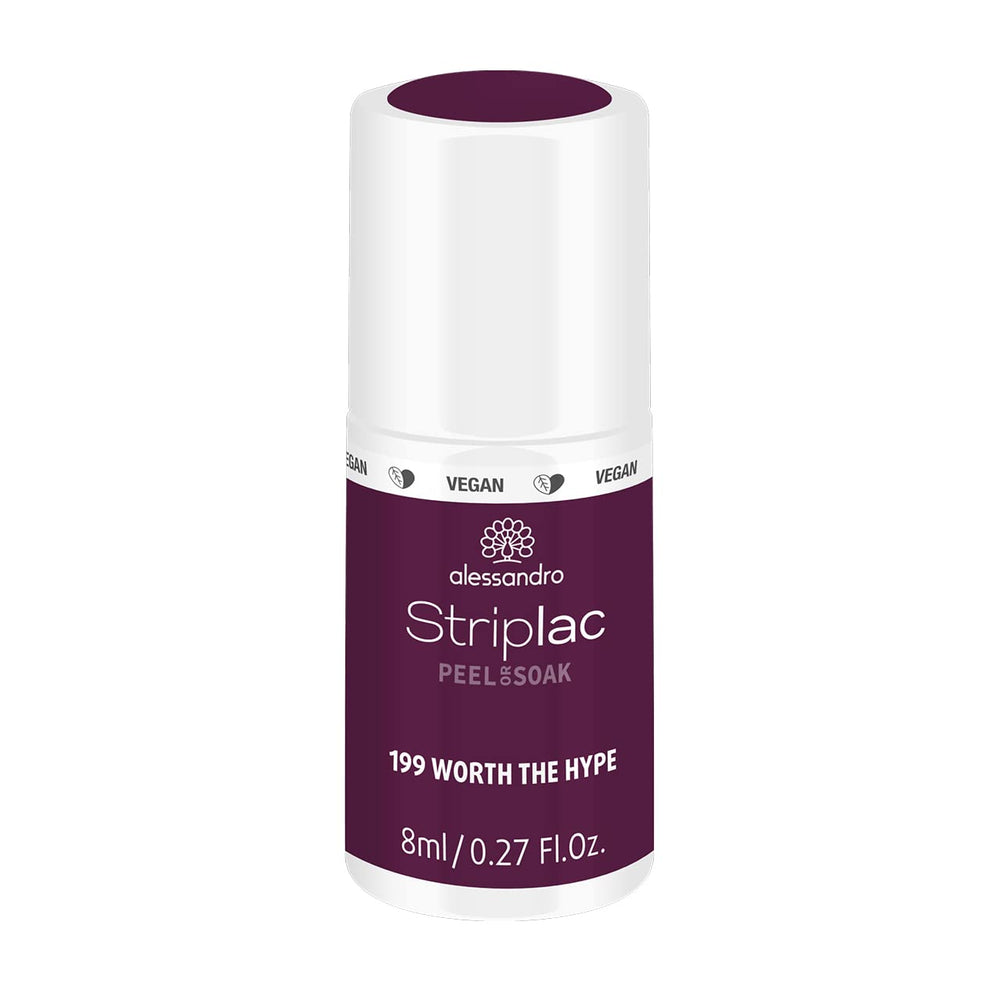 alessandro Striplac UV-Nagellack Flat White – Schonend und langanhaltend – Einfache Entfernung dank Peel-Off-Technologie – Vegan und tierversuchfrei – 8 ml