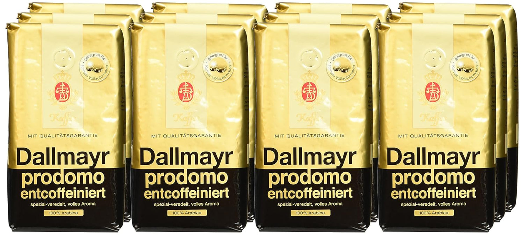 Prodomo entkoffeiniert 500g ganze Bohne