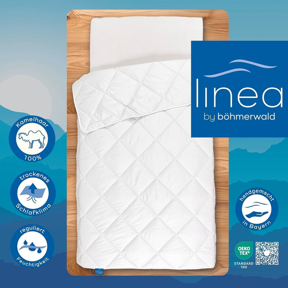 Böhmerwald Exklusive Steppdecke, Kamel, Weiß, 135 x 200 cm Steppdecken und Steppdecken Naty Shop