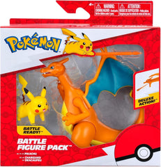 Pokémon PKW3459 – Kampffiguren-Paket – Glurak & Pikachu, mobiler Glurak mit Pikachu-Actionfiguren Naty Shop Standardtitel