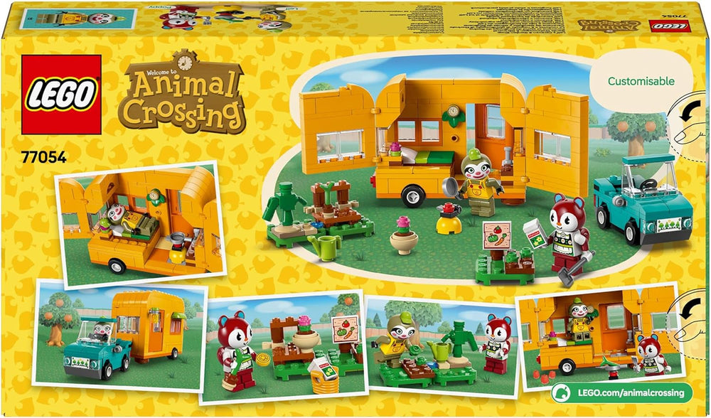 LEGO Animal Crossing Gerds Wohnwagen und Garten, Rollenspielset, Autospielzeug für Kinder ab 7 Jahren, Mädchen und Jungen, Geschenk, Videospielspielzeug mit Tierfiguren, 77054, Bausets. Besuchen Sie den LEGO-Store