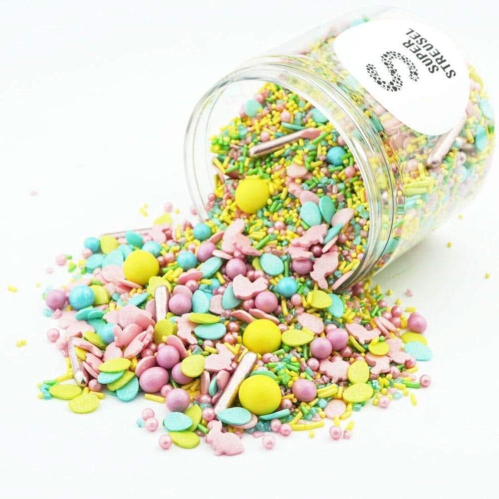 Super Sprinkles, Hoppladihopp, Streusel mit Ostermotiven, 90 Gramm Naty Shop 90 Gramm