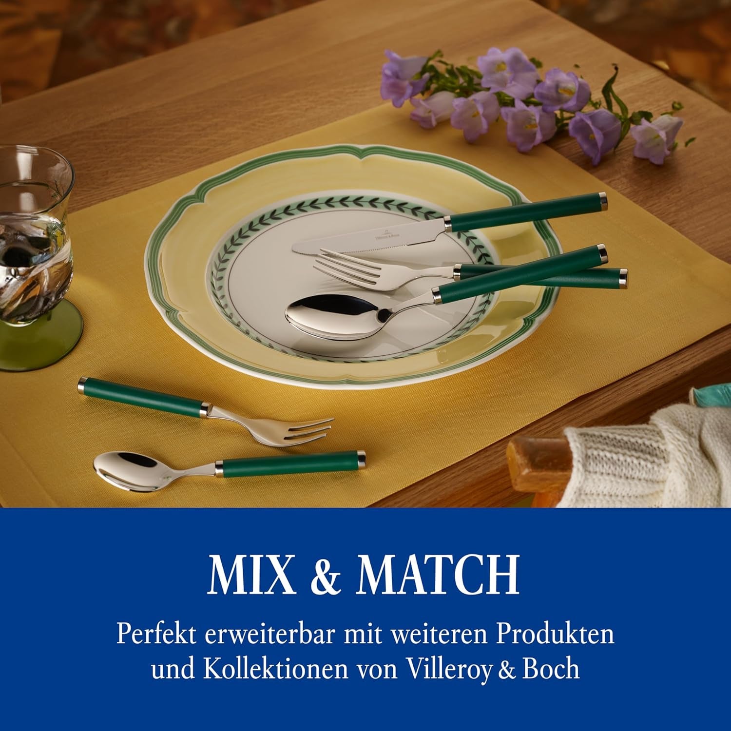 Villeroy & Boch - Besteckset Play! Green Garden, 30 Stück Küche Naty Shop