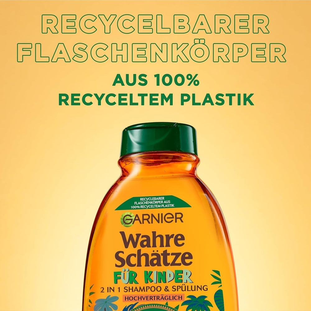 Garnier Șampon pentru copii, pentru păr sensibil și pieptănare ușoară, cu caise și flori de bumbac Duș și baie Garnier